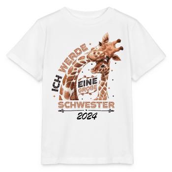 Ich Werde Eine Große Schwester 2024 - Stanley/Stella Kinder T-Shirt MINI CREATOR  - Weiß - Vorne - Maike (125cm)