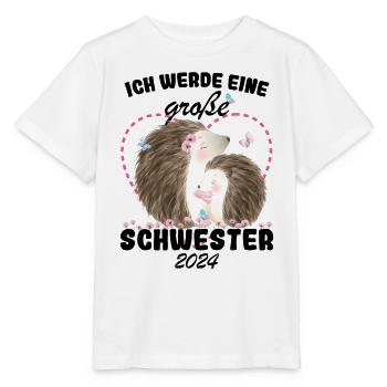 Ich Werde Eine Große Schwester 2024 - Stanley/Stella Kinder T-Shirt MINI CREATOR  - Weiß - Vorne - Maike (125cm)
