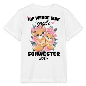 Ich Werde Eine Große Schwester 2024 - Stanley/Stella Kinder T-Shirt MINI CREATOR  - Weiß - Vorne - Maike (125cm)