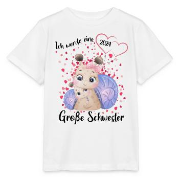 Ich Werde Eine Große Schwester 2024 - Stanley/Stella Kinder T-Shirt MINI CREATOR  - Weiß - Vorne - Maike (125cm)