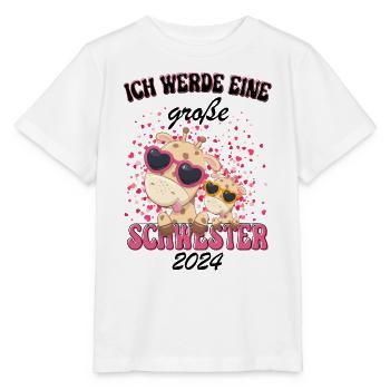 Ich Werde Eine Große Schwester 2024 - Stanley/Stella Kinder T-Shirt MINI CREATOR  - Weiß - Vorne - Maike (125cm)