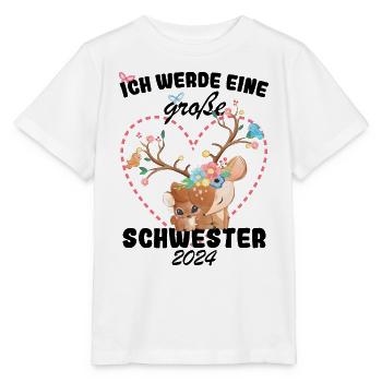 Ich Werde Eine Große Schwester 2024 - Stanley/Stella Kinder T-Shirt MINI CREATOR  - Weiß - Vorne - Maike (125cm)