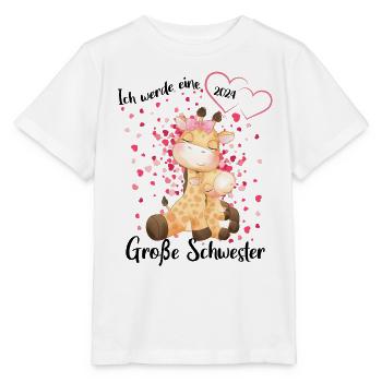 Ich Werde Eine Große Schwester 2024 - Stanley/Stella Kinder T-Shirt MINI CREATOR  - Weiß - Vorne - Maike (125cm)