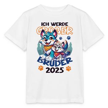 Announcing offspring | I'm going to be a big brother in 2025 - Stanley/Stella MINI CREATOR Kids’ T-Shirt - white - Front - Maike (125cm)