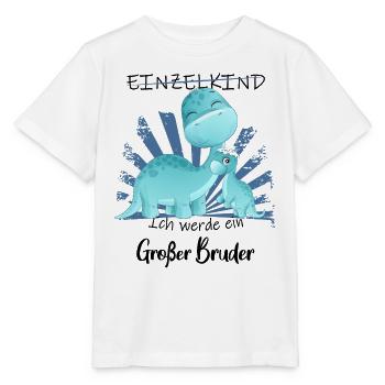 Annonce de la prochaine génération | Je vais être un grand frère en 2025 - T-shirt bio MINI CREATOR Stanley/Stella Enfant - blanc - Devant - Maike (125cm)