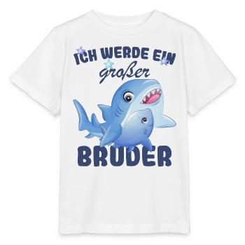 Annonce de la prochaine génération | Je vais être un grand frère en 2025 - T-shirt bio MINI CREATOR Stanley/Stella Enfant - blanc - Devant - Maike (125cm)