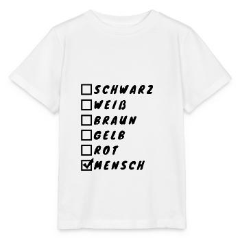 Gegen Rassismus & Gegen Rechts Antirassismus - Stanley/Stella Kinder T-Shirt MINI CREATOR  - Weiß - Vorne - Maike (125cm)
