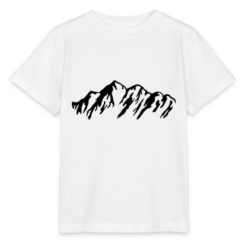 Montagnes, Montagnes, Alpes - T-shirt bio MINI CREATOR Stanley/Stella Enfant - blanc - Devant - Maike (125cm)