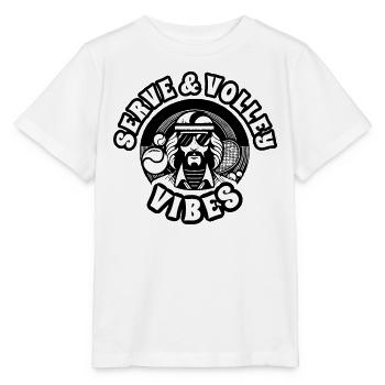 Serve And Volley Vibes Tennis Shirt Logo - Stanley/Stella Kinder T-Shirt MINI CREATOR  - Weiß - Vorne - Maike (125cm)