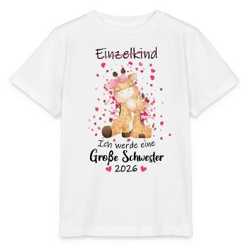 Announcing offspring I'm going to be a big sister in 2026 - Stanley/Stella MINI CREATOR Kids’ T-Shirt - white - Front - Maike (125cm)