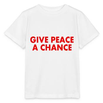 Give peace a chance - Stanley/Stella Kinder T-Shirt MINI CREATOR  - Weiß - Vorne - Maike (125cm)