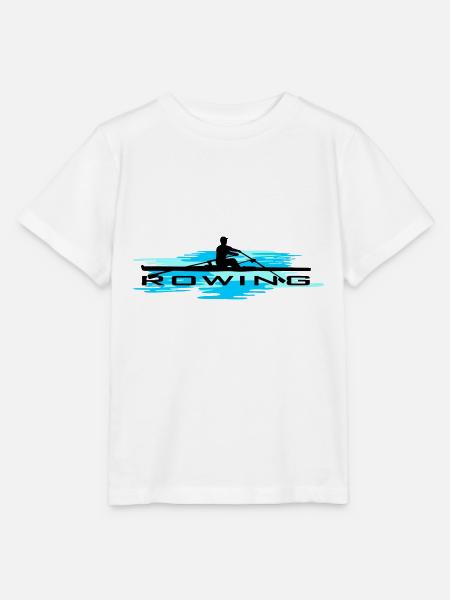 Rudern, Ruderer und Wasser - Stanley/Stella Kinder T-Shirt MINI CREATOR - Weiß