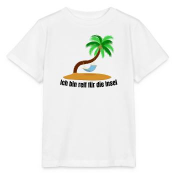 I'm ripe for the island, Lonely Island Palm - Stanley/Stella MINI CREATOR Kids’ T-Shirt - white - Front - Maike (125cm)