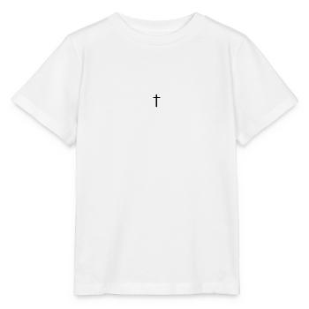Petite croix, Jésus-Christ - T-shirt bio MINI CREATOR Stanley/Stella Enfant - blanc - Devant - Maike (125cm)