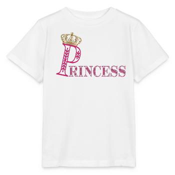 Princesse Princesse Couronne - Costume de Princesse - T-shirt bio MINI CREATOR Stanley/Stella Enfant - blanc - Devant - Maike (125cm)