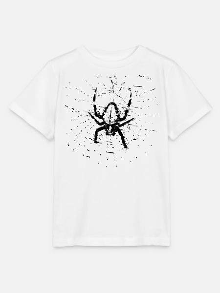 Spinne im Netz - Stanley/Stella Kinder T-Shirt MINI CREATOR  - Weiß