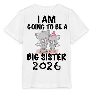 Ich Werde Eine Große Schwester 2026 - Stanley/Stella Kinder T-Shirt MINI CREATOR  - Weiß - Vorne - Maike (125cm)