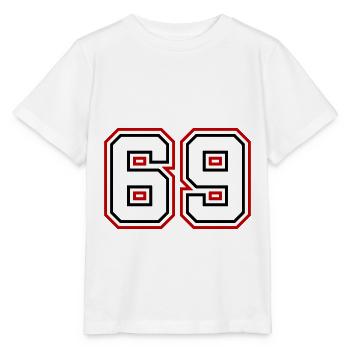 69 Numéro de numéro - T-shirt bio MINI CREATOR Stanley/Stella Enfant - blanc - Devant - Maike (125cm)