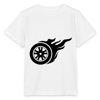 Incendie de pneus - T-shirt bio MINI CREATOR Stanley/Stella Enfant - blanc - Devant - Maike (125cm)