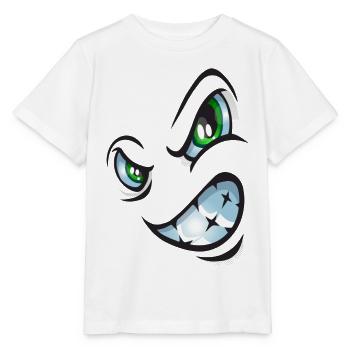 Angry cartoon face - Stanley/Stella Kinder T-Shirt MINI CREATOR  - Weiß - Vorne - Maike (125cm)