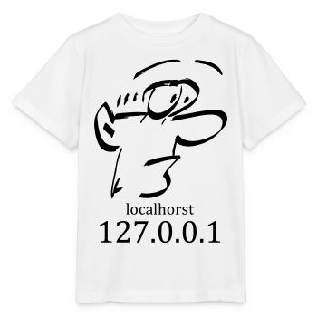 local-horst - 127.0.0.1 - localhorst - T-shirt bio MINI CREATOR Stanley/Stella Enfant - blanc - Devant - Maike (125cm)