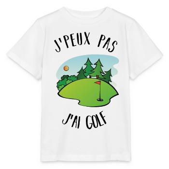 Ich kann nicht Golf spielen - Stanley/Stella Kinder T-Shirt MINI CREATOR  - Weiß - Vorne - Maike (125cm)