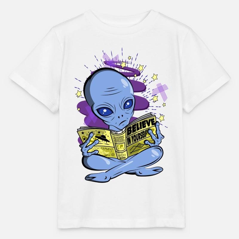 Alien - Glaube an dich selbst - Stanley/Stella Kinder T-Shirt MINI CREATOR  - Weiß
