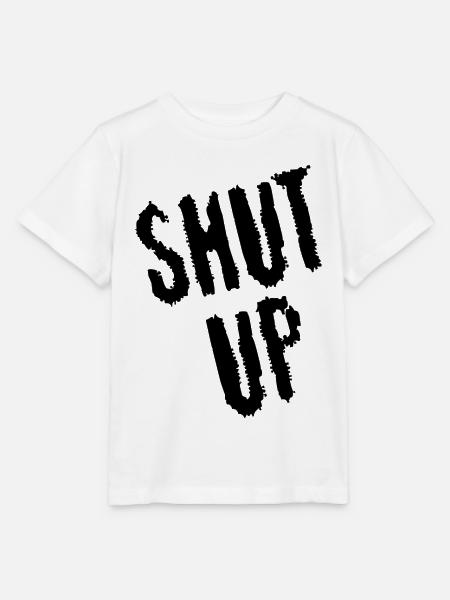 Sei still! (schwarz) - Stanley/Stella Kinder T-Shirt MINI CREATOR - Weiß