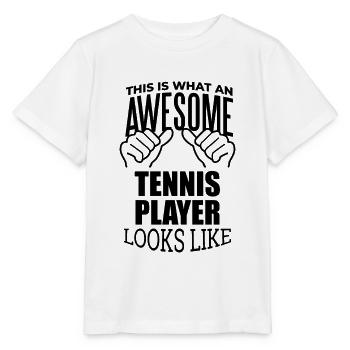 Tennis Tennis Tennis - Stanley/Stella MINI CREATOR Kids’ T-Shirt - white - Front - Maike (125cm)