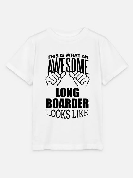 Longboarding Longboarding Longboarding - Stanley/Stella Kinder T-Shirt MINI CREATOR - Weiß