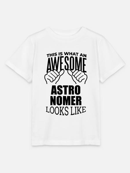 Astronom Astronom Astronom Astronom - Stanley/Stella Kinder T-Shirt MINI CREATOR  - Weiß
