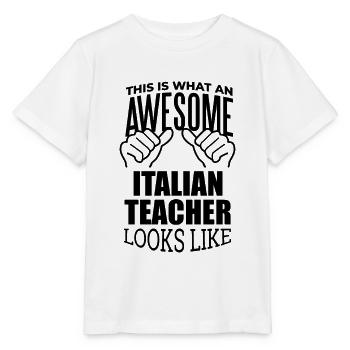 Italian - Stanley/Stella MINI CREATOR Kids’ T-Shirt - white - Front - Maike (125cm)
