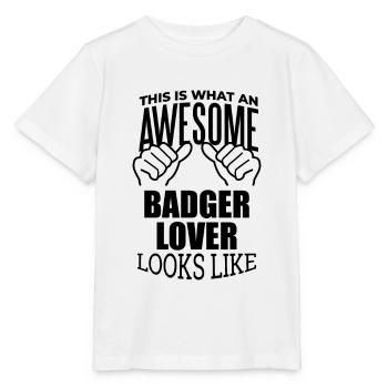 Dachs - Stanley/Stella Kinder T-Shirt MINI CREATOR  - Weiß - Vorne - Maike (125cm)