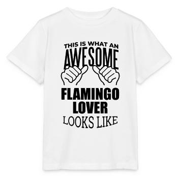 Flamingo Flamingo Flamingo - Stanley/Stella Kinder T-Shirt MINI CREATOR  - Weiß - Vorne - Maike (125cm)