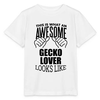 Gecko Gecko Gecko - Stanley/Stella Kinder T-Shirt MINI CREATOR  - Weiß - Vorne - Maike (125cm)
