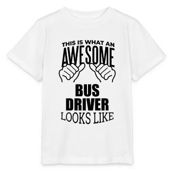 Busfahrer - Stanley/Stella Kinder T-Shirt MINI CREATOR  - Weiß - Vorne - Maike (125cm)