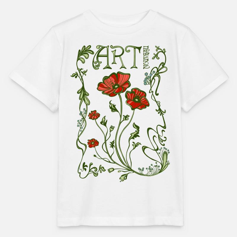 Art nouveau Jugendstil - T-shirt bio MINI CREATOR Stanley/Stella Enfant - blanc