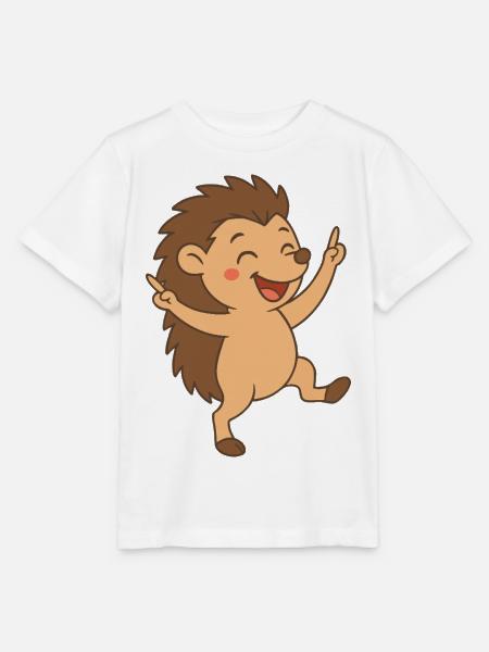 Bébé hérisson dansant petit ami - T-shirt bio MINI CREATOR Stanley/Stella Enfant - blanc