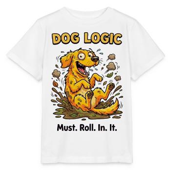 Dog Logic Matsch-Spaß - Stanley/Stella Kinder T-Shirt MINI CREATOR  - Weiß - Vorne - Maike (125cm)