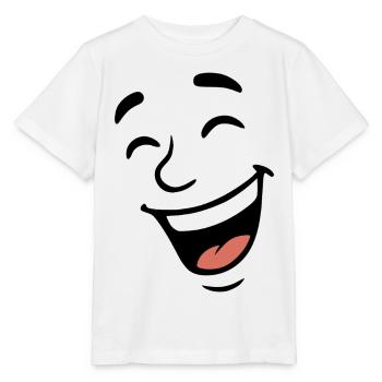 Face Laugh - Stanley/Stella MINI CREATOR Kids’ T-Shirt - white - Front - Maike (125cm)
