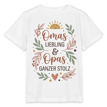Omas Liebling & Opas ganzer Stolz - Enkelkind - Stanley/Stella Kinder T-Shirt MINI CREATOR  - Weiß - Vorne - Maike (125cm)