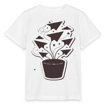 Papierflug-Pflanzenzauber - Stanley/Stella Kinder T-Shirt MINI CREATOR  - Weiß - Vorne - Maike (125cm)