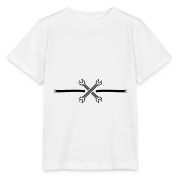 wrench icon - Stanley/Stella MINI CREATOR Kids’ T-Shirt - white - Front - Maike (125cm)