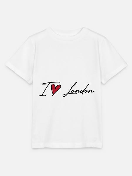 I Love London - Stanley/Stella Kinder T-Shirt MINI CREATOR - Weiß