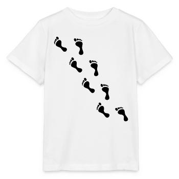 empreinte de pied - T-shirt bio MINI CREATOR Stanley/Stella Enfant - blanc - Devant - Maike (125cm)