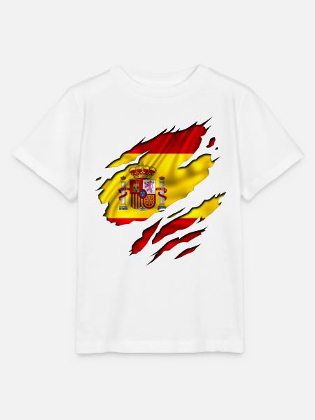 españa flagge spain - Stanley/Stella Kinder T-Shirt MINI CREATOR - Weiß