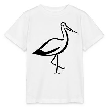 Stork - Stanley/Stella MINI CREATOR Kids’ T-Shirt - white - Front - Maike (125cm)
