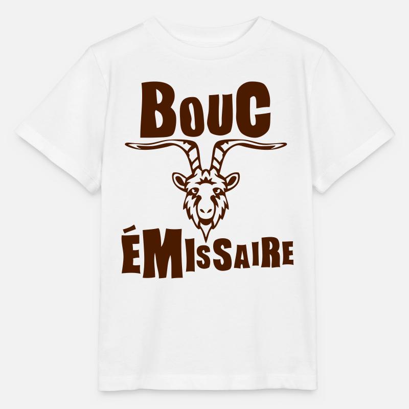bouc emissaire expression - T-shirt bio MINI CREATOR Stanley/Stella Enfant - blanc