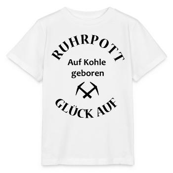 Ruhrpott Glück auf - Stanley/Stella Kinder T-Shirt MINI CREATOR  - Weiß - Vorne - Maike (125cm)