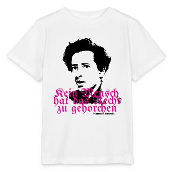 Hannah Arendt Fracture Pink - Stanley/Stella MINI CREATOR Kids’ T-Shirt - white - Front - Maike (125cm)